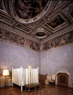 The 'Sala delle Muse' (Hall of the Muses) designed by Nanni di Baccio Bigio (d.1568) and Bartolommeo von 