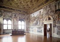 The Sala dell'Udienza designed by Benedetto (1442-97) and Giuliano (1432-90) da Maiano, with frescoe 1840