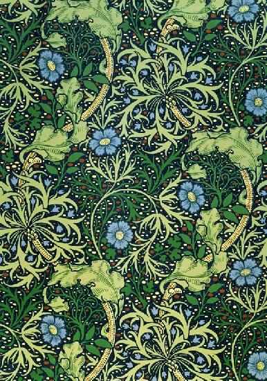 Seaweed Wallpaper Design, designed by William Morris (1834-96), printed by John Henry Dearle 14th