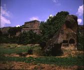 View of Palazzo Orsini from the Parco dei Mostri (photo) 19th