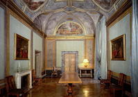 View of the 'Camerino' with frescoes by Annibale Carracci (1560-1609) 1596 (photo) 17th