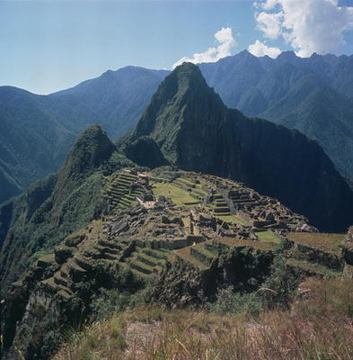 View of the citadel, Pre-Columbian Inca, probably built during the reign of Inca Pachacutec Yupanqui von 
