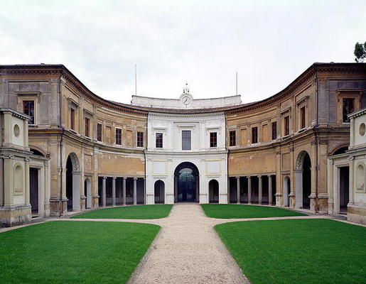 View of the courtyard facade, designed by Giacomo Vignola (1507-75) 1551-55 (photo) von 