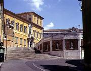 View of the facade from Via della Dataria, designed by Domenico Fontana (1543-1607) Carlo Maderno (1 1900