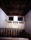 View of the stairs with coffered ceiling dating from the time of Alessandro de'Medici (1510-37) (pho C18th