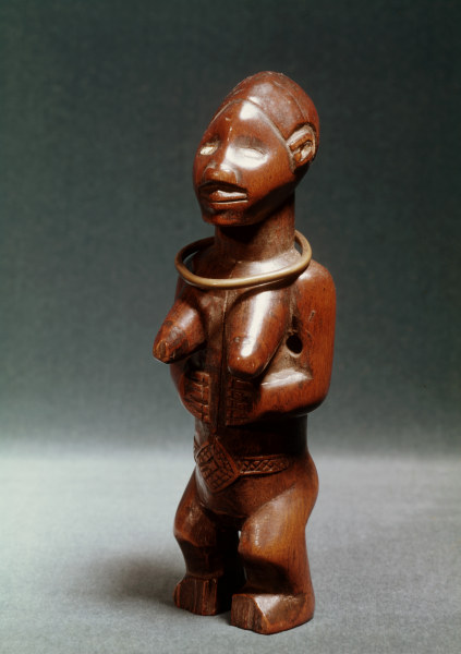 Weibl. Figur, Pende, Kongo / Holz von 