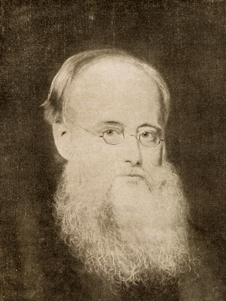 Wilkie Collins (1824-89) (b/w photo)  von 