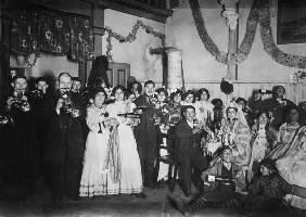 Zigeuner-Hochzeitsgesellschaft um 1920