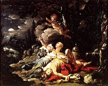 Pyramus and Thisbe von Noël Hallé