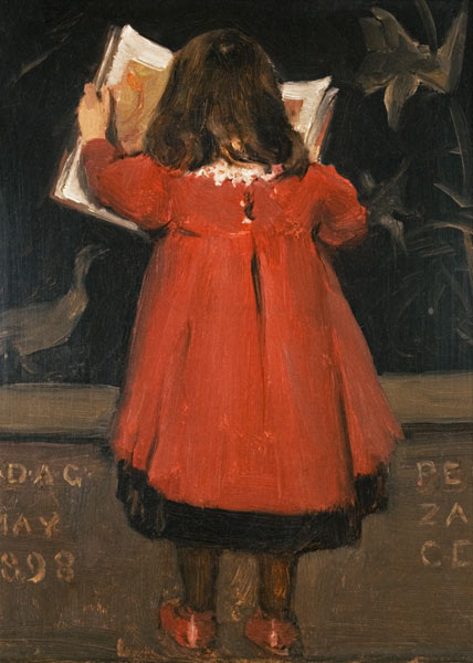 Portrait of the Artist's daughter, Alethea Garstin von Norman Garstin