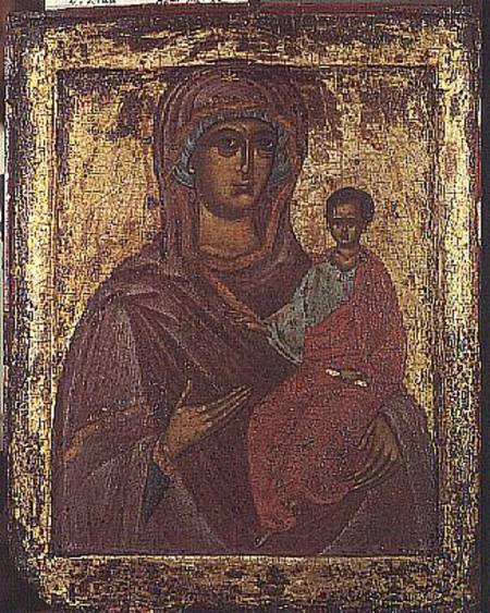 Icon of the Blessed Virgin von Novgorod School