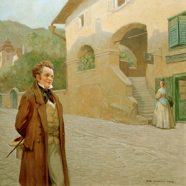 Schubert auf Spaziergang durch ein niederösterreichisches D von Nowak Otto
