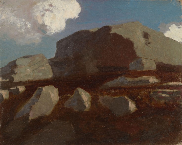 Landschaft mit Felsen bei Royan von Odilon Redon