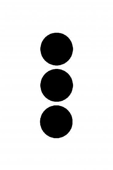 Drei Kreise schwarz