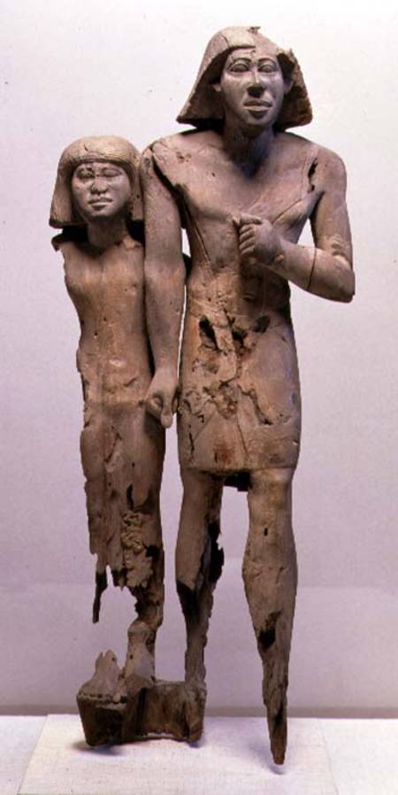 Anonymous couple known as the Memphis Couple von Old Kingdom Egyptian