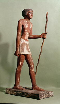Model of an official (painted wood) von Old Kingdom Egyptian