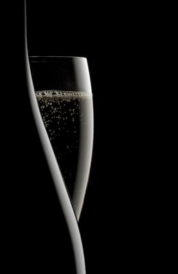 Champagner - Flasche und Glas von Oliver Digeon Von Monteton