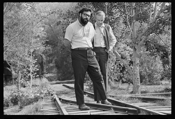 Francis Ford Coppola and Fred Astaire on set of Finians Rainbow von Orlando Suero