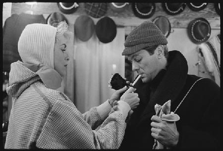 Janet Leigh and Tony Curtis at the Winter Olympics, Squaw Valley, California 1960