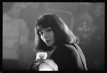 Juliette Greco in smokey nightclub 1958