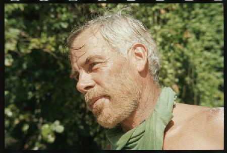 Lee Marvin on set for Hell in the Pacific 1968