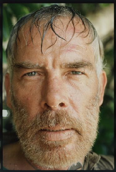 Lee Marvin on set for Hell in the Pacific 1968