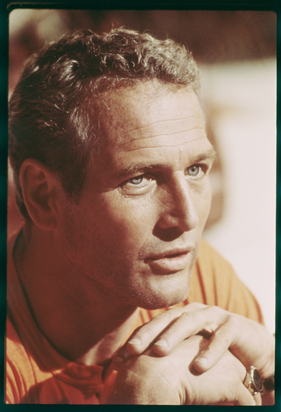 Paul Newman on the set of The Towering Inferno von Orlando Suero
