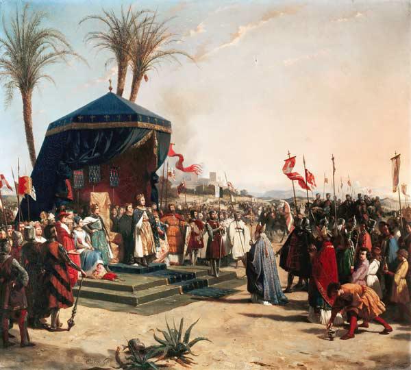 Ludwig der Heilige empfängt den Patriarchen von Jerusalem in Damiette 1249 1846