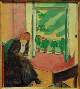 Schwarze Frau am Fenster (Marg Moll) 1908