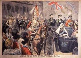 Jubilee of the Queen of England: The Cortege, illustration from 'Le Petit Journal', 27 June 1897 (co 15th