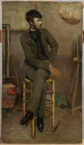 Bildnis eines Künstlers in einem Pariser Atelier 1887