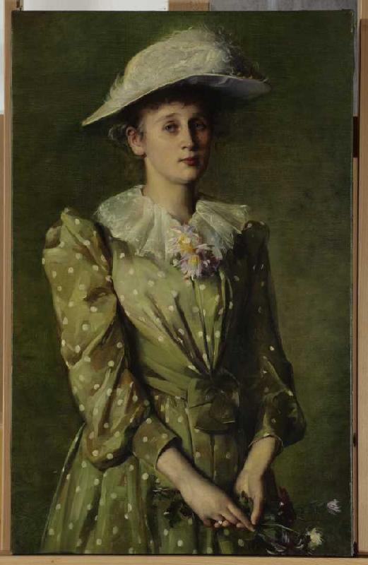 Bildnis Helene Roederstein (Schwester der Malerin) von Ottilie Roederstein