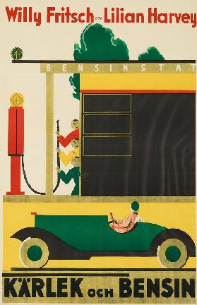 Filmplakat "Die Drei von der Tankstelle" von Wilhelm Thiele 1930