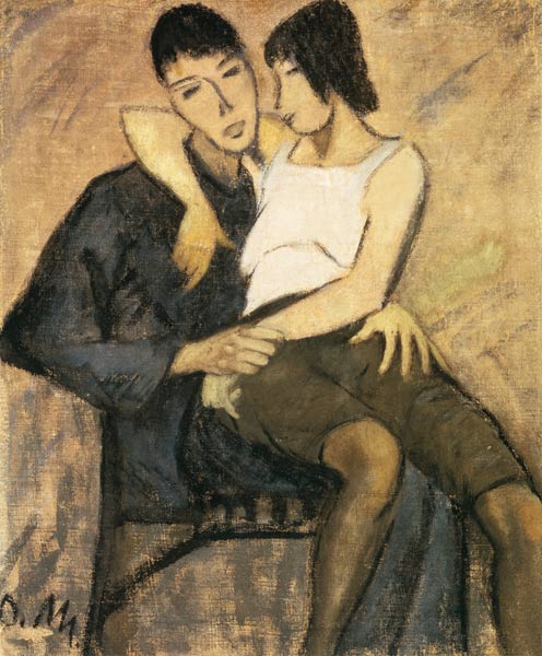 Sitzendes Paar von Otto Mueller