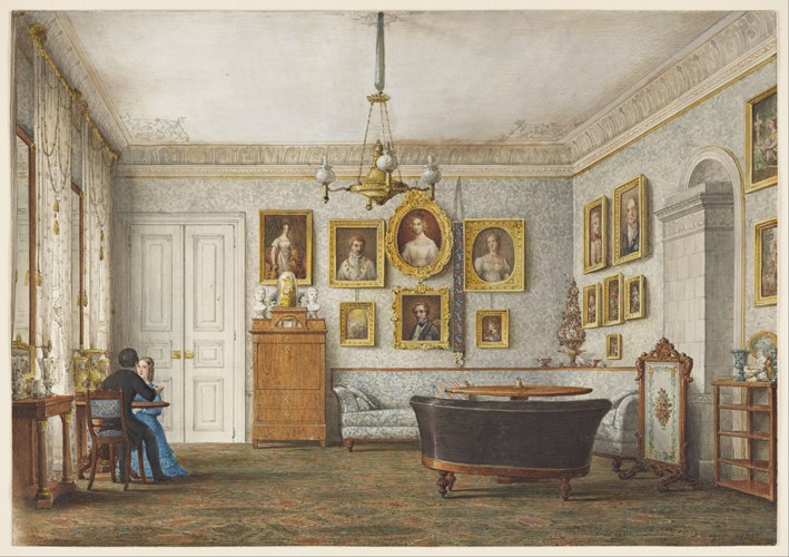 Salon in einer Residenz der Herzöge von Leuchtenberg von Otto Wagner