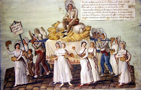 The Feast of Agriculture in 1796 at Paris von P. A. Lesueur