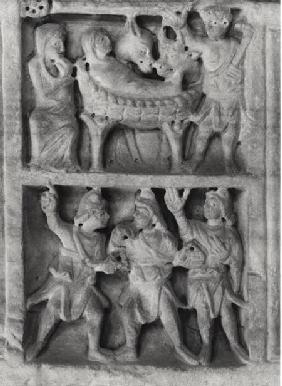 Detail of a relief from the Sarcophagus of the Nativity