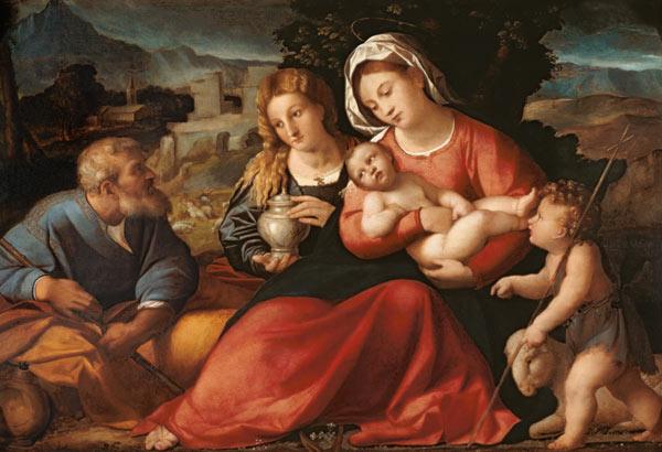 Die Hl. Familie mit dem Johannesknaben und Maria Magdalena  1608/1513