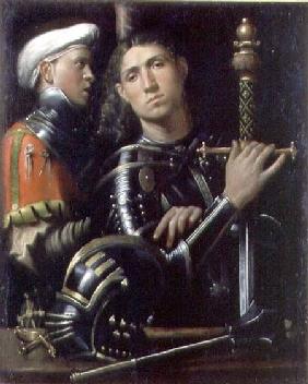 Portrait of a Military Captain with his Squire c.1518-22