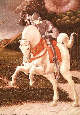 St. George and the Dragon, detail of St. George c.1460