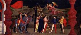 Predella of the Profanation of the Host: The Repentant Christian Woman is Hanged for Pawning the Con c.1468