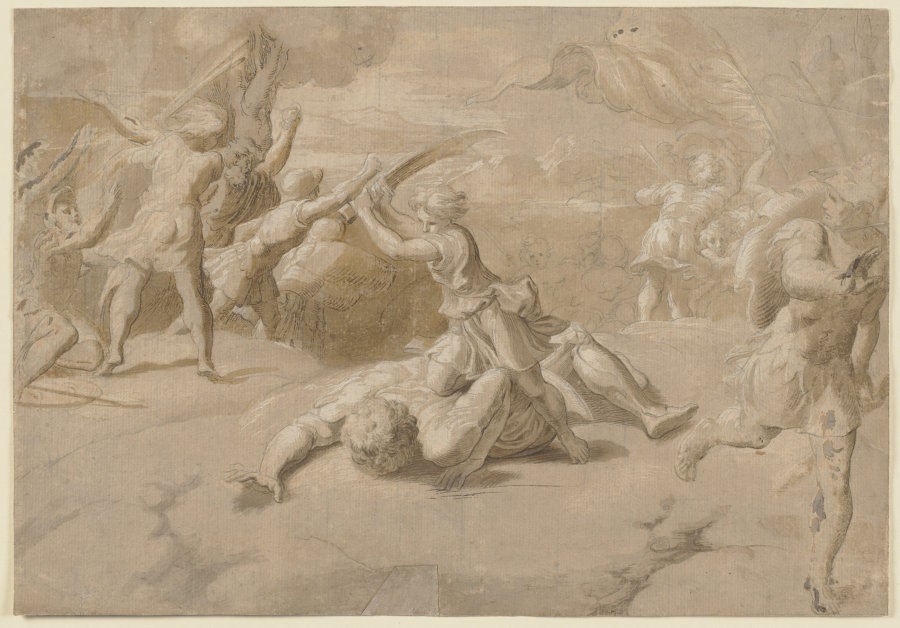 David und Goliath von Parmigianino