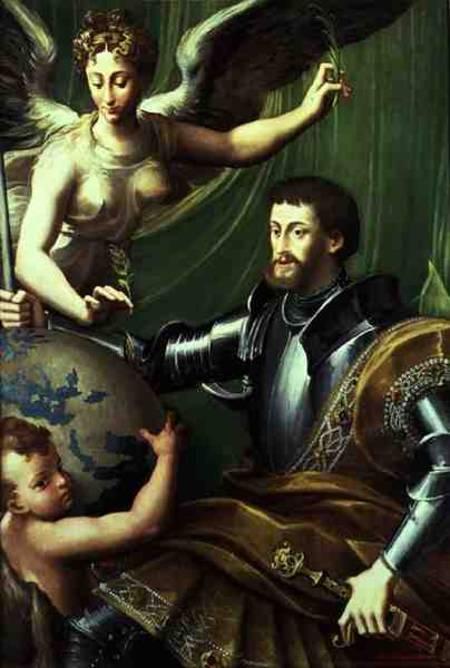 Emperor Charles V (1500-58) Receiving the World von Parmigianino