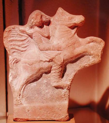 Statue of Parthian horseman von Parthian School