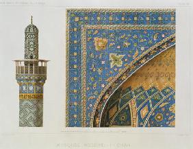 Architectural Details from the Mesdjid-i-Shah, Isfahan, plate 12-13 from 'Modern Monuments of Persia 1898