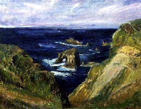 The Hole in the Rock, Cornwall, 1997 (oil on canvas) 