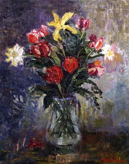 Yellow Iris, 1996 (oil on canvas)  von Patricia  Espir