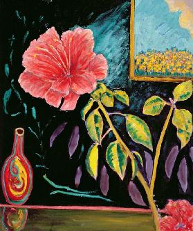 Hibiscus with Vase