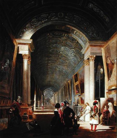 View of the Grande Galerie of the Louvre von Patrick Allan-Fraser