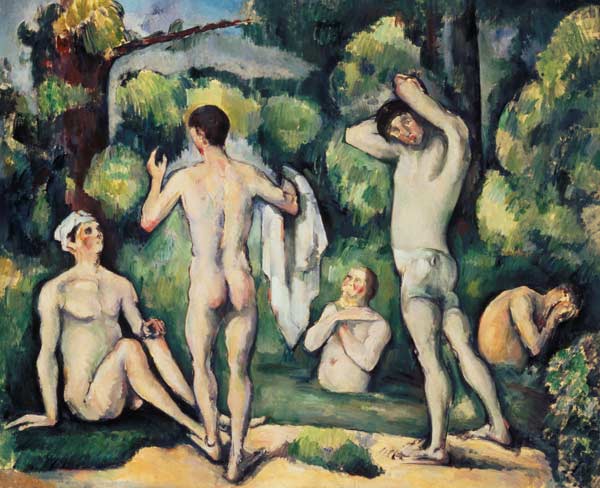 Fünf Badende von Paul Cézanne